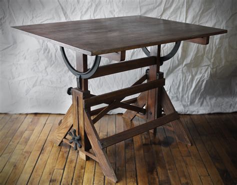 Frequently made of metal, wood and iron, all <b>drafting tables</b> available were constructed with great care. . Vintage drafting table